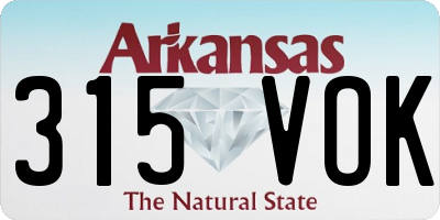 AR license plate 315VOK