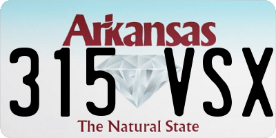 AR license plate 315VSX