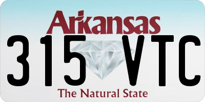 AR license plate 315VTC
