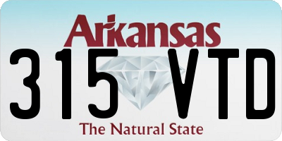 AR license plate 315VTD
