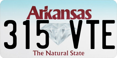 AR license plate 315VTE