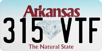 AR license plate 315VTF