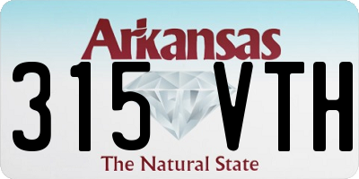 AR license plate 315VTH