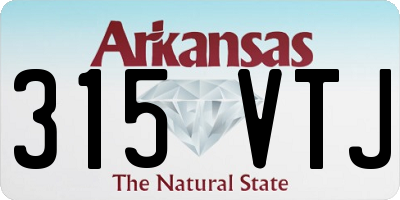 AR license plate 315VTJ