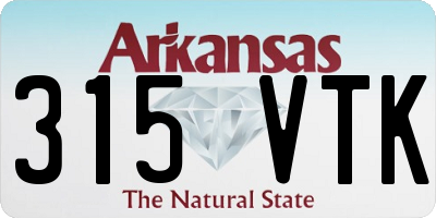 AR license plate 315VTK