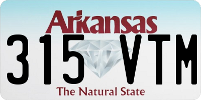 AR license plate 315VTM