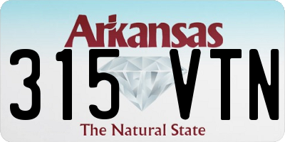 AR license plate 315VTN