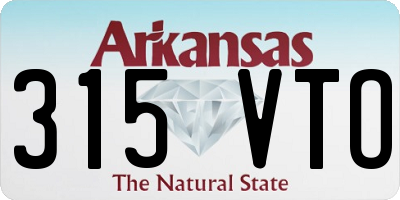 AR license plate 315VTO