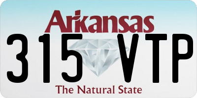 AR license plate 315VTP