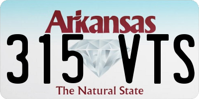 AR license plate 315VTS