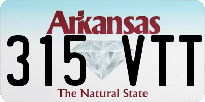 AR license plate 315VTT