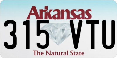 AR license plate 315VTU