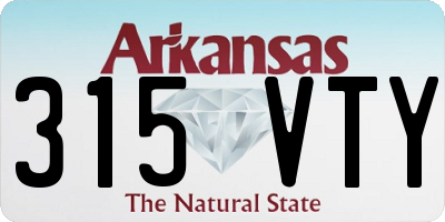 AR license plate 315VTY