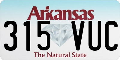AR license plate 315VUC