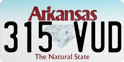 AR license plate 315VUD