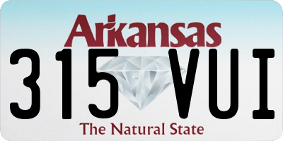 AR license plate 315VUI