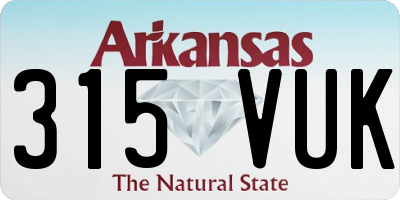 AR license plate 315VUK