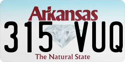 AR license plate 315VUQ