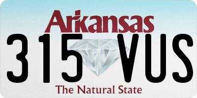 AR license plate 315VUS