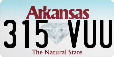 AR license plate 315VUU