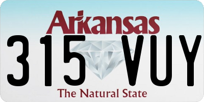 AR license plate 315VUY