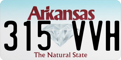 AR license plate 315VVH