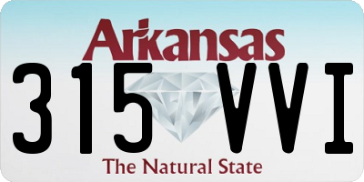 AR license plate 315VVI