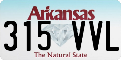 AR license plate 315VVL