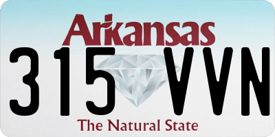 AR license plate 315VVN