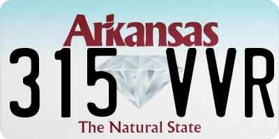 AR license plate 315VVR