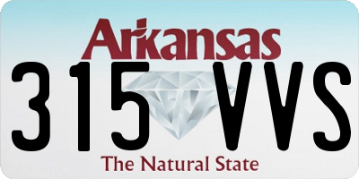 AR license plate 315VVS