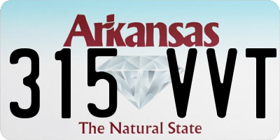 AR license plate 315VVT