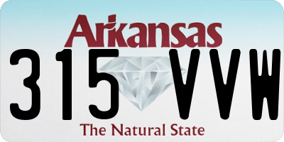 AR license plate 315VVW
