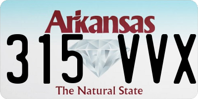 AR license plate 315VVX