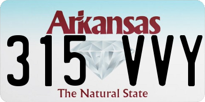 AR license plate 315VVY