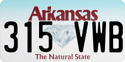 AR license plate 315VWB