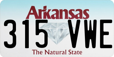 AR license plate 315VWE