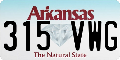 AR license plate 315VWG