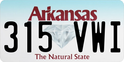 AR license plate 315VWI