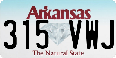 AR license plate 315VWJ