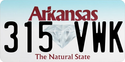 AR license plate 315VWK