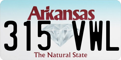 AR license plate 315VWL