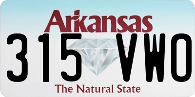 AR license plate 315VWO