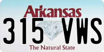 AR license plate 315VWS