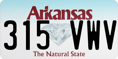 AR license plate 315VWV