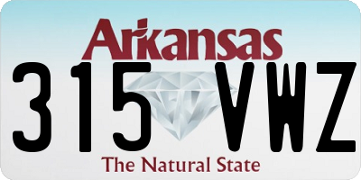 AR license plate 315VWZ
