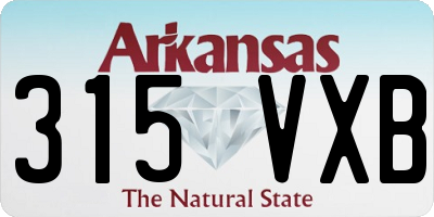 AR license plate 315VXB
