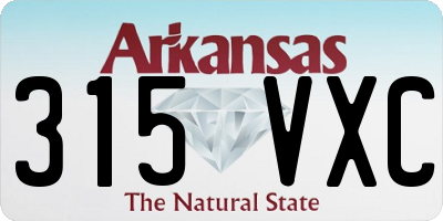 AR license plate 315VXC