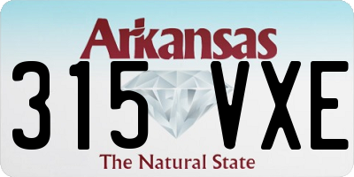 AR license plate 315VXE