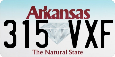 AR license plate 315VXF